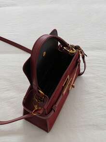 Fashion Commuter Bag Luxury Women's Bag Exquisite Crossbody Handbag Versatile Office Use - Burgundy - View 10