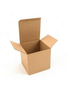 5pcs Brown Corrugated Cardboard Boxes Packaging Boxes Product Distribution Boxes Aromatherapy Candle Water Cup Handmade Product Packaging Boxes Product Packaging Boxes Shipping Boxes - A - View 12