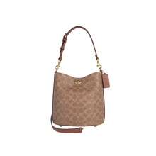 Túi đeo vai đeo chéo nữ Coach Willow CW602B4XHG - Màu nâu tan kết hợp với màu caramel CW602B4XHG - Xem 11