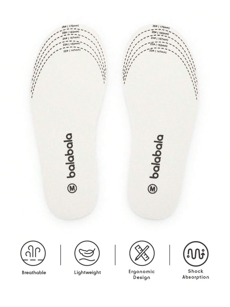 Kids Antibacterial Latex Insoles - Soft, Breathable And Trimmable Insoles Suitable For Toddlers - White - View 1