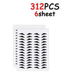 312/156PCS Eyeliner Stamp Sticker - Naturally Water-Resistant, One-Step Application, Long-Lasting, Fits Perfectly And Doesn't Fade. Ideal For Beginners And Those Who Are Lazy About Applying Eyeliner. - Multicolor - View 10