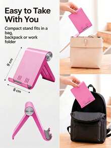 5 buah Stand Ponsel Meja Lipat Portabel, Bahan ABS Premium, Sudut Dapat Diatur, Ukuran Saku Ringan, Cocok Untuk Semua Smartphone Dan Tablet, Stabil Anti Selip, Hemat Ruang - MultiWarna - View 8