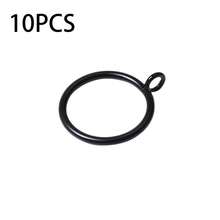 10pcs Curtain Rings With Eyelets, Metal Drapery Rings For Pinch Pleat Curtains, Metal Drapery Rings For Curtains, Drape Ring 1.25 Inch I D - Multiple Styles - View 10