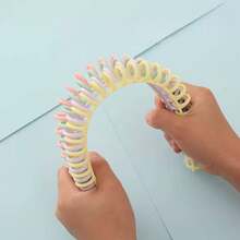 1/3/5/8/10pcs Adjustable PVC Spiral Binding Rings, Suitable For A4 Paper, 30-Hole Binding, Length 27.99cm - 5-Hole 6-Hole Loose-Leaf Binding Rings Suitable For Loose-Leaf Notebooks, Calendars, File Organization, Document Archiving | Vibrant Colors | Flexible Rings, Back To School, School Supplies - Random - View 2
