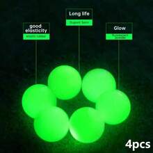 1/4/6pcs Glow-In-The-Dark Golf Balls: Automatic Fluorescent Balls For Night Training, Night Match Preparation, Designed Specifically For Golf Training, Rubber Material, Gift For Golf Enthusiasts, Golf Supplies, Golf Accessories - Multicolor - View 15