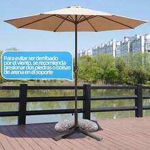 Outdoor Parasol, Stand And Base - BlackBG - View 6