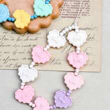Acrylic Solid Color AB Plated Butterfly Bow Love Biscuit Beads DIY Mobile Phone Chain Hair Accessories Bead Bag Hanging Accessories - Multicolor - View 7