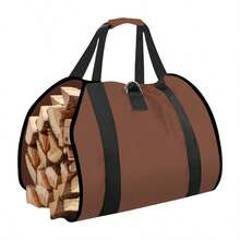 1pc Large Capacity Outdoor Firewood Carrying Bag, Wood Log Storage Bag, Portable Outdoor Camping Multi-Function Logging Bag - A - View 12