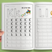 32-Page A-Z Alphabet Practice Book, Writing Exercises, Creative Coloring Adventure, English Homework, A To Z Alphabet Preschool And Kindergarten Practice, Fun Early Writing Workbook, Perfect Children's Christmas Holiday Gift, Christmas New Year Gift - Multicolor - View 5