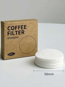 51/53/58mm Italian Coffee Machine Round Filter Paper, White, 100 Sheets, Moka Pot Filter Paper, Back To School Essential - Espresso Machine Filter Moka Pot Filter Paper - View 10