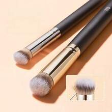 1pc Concealer Brush Blush Brush Foundation Brush Portable Face Makeup Brush Tool For Beginners And Students - Black - View 1