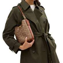 Túi đeo vai đeo chéo nữ Coach Willow CW602B4XHG - Màu nâu tan kết hợp với màu caramel CW602B4XHG - Xem 2
