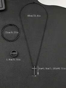 Black Round Men's Quartz Watch, Plastic Strap, Arabic Numeral Dial, Suitable For Daily Wear, Great Gift - Black - View 4