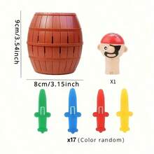 Pirate Barrel Game, Prank Children's Fun Tabletop Game Toy, Pop-Up Pirate Board Game - Parent-Child Interactive Toy - Holiday Activity - Unisex Game - Suitable For Ages 3 And Up, Perfect Gift For Kids. - Multicolor - View 5