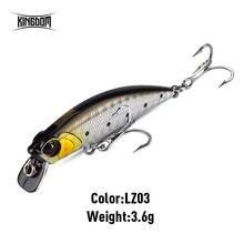 Kingdom Sinking Minnow Crankbait 45/60mm 3.6/7g 長距離投擲路亞，適用於狗魚/鱒魚/鱸魚，纖細體型硬餌 - 彩色 - 查看 15