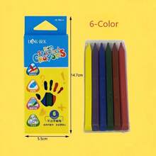 12pcs Cute Toddler Large Crayons, 12 Colors Rotatable Washable Smooth Large Crayons, Suitable For Coloring And Drawing - Multicolor - View 13
