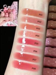 Pink Bear Voluminous Lip Gloss P04, Glossy Finish, Lightweight & Moisturizing, Buildable Color, Non-Sticky & Comfortable, Long-Lasting, Suitable For Beginners, Daily Use, Gift, 2.3ml/0.078 Fl Oz - P04 - View 6