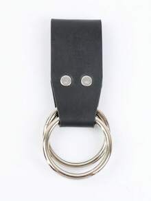 1pc Women's Medieval Dress Clip, PU Leather Double Ring Skirt Clip, Renaissance Style Dress Lifter, Suitable For Cosplay, LARP Live Action Role Play And Renaissance Faire - Multicolor - View 4