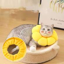 Sunflower Pet Elizabeth Collar Cat Spay/Neuter Collar Anti-Licking Anti-Biting Cat Head Collar Neck Collar Pet Collar - Yellow - View 5