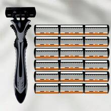 6-Blade Razor, Designed For Ultimate Shaving Experience. Equipped With Replaceable Blades, Non-Slip Handle And Progressive Layered Blades, Able To Reach Deep Into Hair Follicles For Precise Hair Removal. - Multicolor - View 12