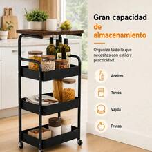 Storage Islands & Carts - Black - View 3