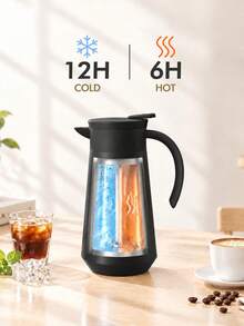 Meoky 27oz Moka Pot, Perfect For Office Afternoon Tea, Hot Water, Hot Drinks, And Coffee - Black - View 3