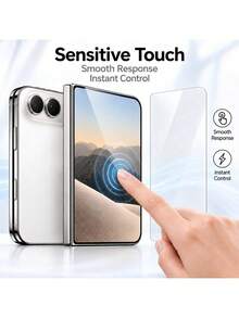 [6 IN 1] 3 Pcs Outer Glass +3 Pcs Inner Films Compatible With IPhone Duo Screen Protector Protective Soft Hydrogel Film Compatible With IPhone Duo 2026 - Clear - View 3