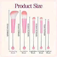 Beaded Makeup Brush Set (Large Pack), Creative Craft And Gift For Women, Beaded Handle, Makeup Tools And Accessories, Also Suitable As Birthday, Wedding Or Holiday Party Favors. - Multicolor - View 7