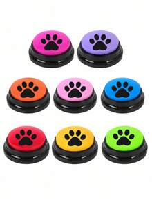 1pc/4pcs/8pcs Recordable Button Pet Toy Dog Communication Training Buzzer Recordable Talking Button Interactive Toy - Multicolor - View 9