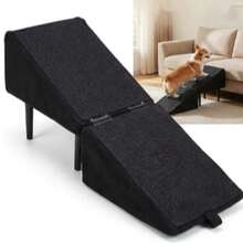 Wooden Dog Stairs Pet Indoor Sofa Climbing Ramp Detachable Dual-Use Wooden Footstool - Multicolor - View 7