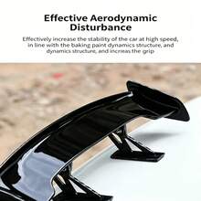 Universal Mini Spoiler Carbon Fiber Look Car Wing, Car Modification Decorative Accessory, Universal Car Exterior Part Suitable For Most Models. Mini Spoiler Carbon Fiber Look Modified Car Styling Decorative Accessory - A - View 9