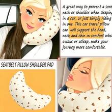 Car Travel Pillow With Neck Support, Ultra Soft Headrest And Shoulder Pad, Suitable For Use In Car, Universal Seatbelt Sleep Pillow, Easy To Operate Pattern, Suitable For All Types Of People - Neck Pillow - View 4