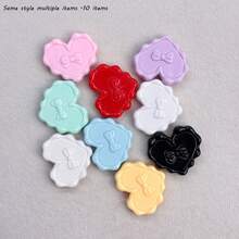 Acrylic Solid Color AB Plated Butterfly Bow Love Biscuit Beads DIY Mobile Phone Chain Hair Accessories Bead Bag Hanging Accessories - Multicolor - View 18