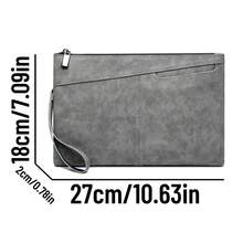 BEIQIANDAI Men's PU Clutch Bag, Multi-Slot Large Capacity Handbag, Minimalist Business Portable Storage Envelope Bag - Multicolor - View 16