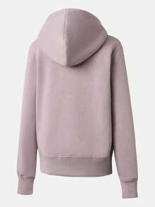 Nike Women's Knitted Jacket New Fleece-Lined Hoodie - Pink - View 2