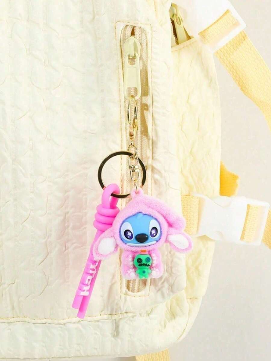 Disney Cute Cartoon Stitch Bag Charm Kawaii Backpack Pendant Keychain Keychain Wristlet Strap Decorative Bag Accessories For Handbag Purse Women Girls Gift - Multicolor - View 1