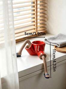 1pc Cute Resin Hanging Leg Planter, Boot-Shaped Fun Leg Resin Succulent Plant Pot, Top-Mounted Planter, Creative Human-Shaped Desktop Planter, Suitable For Home, Office Decoration, Plant Lover Gardening Gift, Home Decor - Multiple Styles - View 7