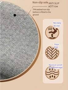 1pc, Washable Anti-Slip Camel Color Pineapple Ring Rectangular Decorative Carpet, Faux Jute Woven, 3D Texture With Rich Quality, Anti-Slip Wear-Resistant Machine Washable, Easy To Clean, Minimalist Wabi-Sabi Style, Especially Suitable For Pet-Owning Homes, Applicable To Indoor And Outdoor, Living Room, Bedroom, Entrance, Dining Room, Kitchen, Balcony And Other Living Scenes, All-Season, Carpet, Rug, Carpet Living Room, Kitchen Mat, Carpet For Bedroom, Bathroom Mat, Rug Bedroom, Room Decor, Rugs For Living Room, Kitchen Rug, - Brown - View 10