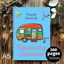 1pc A Stylish Camping Spiral Notebook Designed For Travel Journaling, An Ideal Present For Colleagues Or Friends, 100 Pages, Suitable For Camping Notes, And Perfect As Holiday Gifts Or Planners - One Book (50 Pages, 100 Pages) - View 6