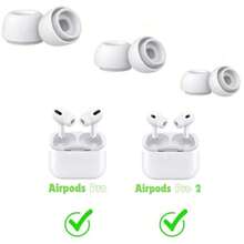 3 Pairs! Silicone Ear Tips Compatible With Airpods Pro 1/2 - 3 Pairs, With Noise Reduction And Dust-Proof Function, Compatible With USB-C Charging Case (S/M/L) - View 4
