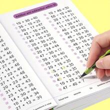 100/50/20 Addition And Subtraction Practice Workbook, 64 Pages Per Book, Children's Handwritten Arithmetic Notebook, Number Writing Assistant Early Education Material; Suitable For Kindergarten Classroom, Home Self-Study, Winter/Summer Holiday Homework, Back To School, New Year, Children's Day, Christmas Gift Early Education Teaching Aid - Multicolor - View 5