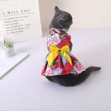 Váy thú cưng mỏng phong cách Âu Mỹ cho mèo, chó Teddy, Bichon và chó nhỏ, thoáng khí, nhẹ - Nhiều màu - Xem 4