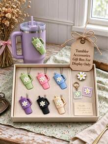 11pcs/1pc Insulated Tumbler Charm Set - Decorative Cup Accessories For 30oz And 40oz Cups, Hand Washable - Multicolor - View 1