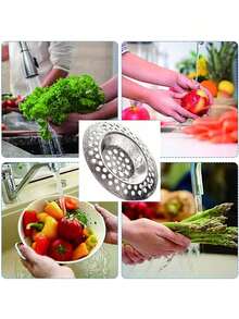 1/3pcs Sink Drain Strainer Plug, Drain Cover, Suitable For Shower, Prevents Sink Clogging, Bathroom Drain Hair Filter, Suitable For Bathroom Bathtub And Kitchen Use, Sink Cover, Kitchen Gadget, Christmas - Multiple Styles - View 5