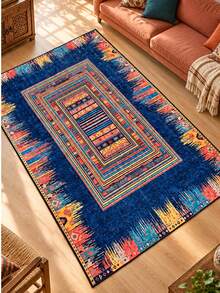 Chilai Home Geometric Modern Digital Pattern Area Rug, Washable Kitchen Rug, Non Slip Runner Rug, Living Room & Bedroom Floor Mat, Made In Turkiye - Champagne - View 4