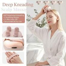 Electric Massage Rope, Perfect For Relieving Head And Body Fatigue. Suitable As A Gift For Valentine's Day, Thanksgiving, Christmas, Father's Day, Mother's Day And Other Occasions 900mAh - Pink - View 2