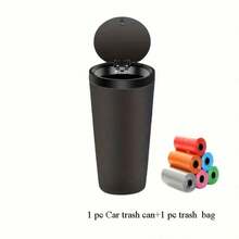 Car Trash Can With Lid, Suitable For Center Console, Armrest Box Or Door Storage, Multifunctional Cup Holder Storage Box, Compact Design, Suitable For Car And Home Use, Car Trash Can, Car Trash Can, Portable Car Interior Trash Can, Car Interior Accessories - Flat Mouth - View 12