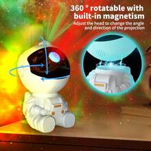 TOUCHBeauty Astronaut Galaxy Night Light Projector For Bedroom - Remote Control Timer Starry Sky Ceiling Projection Lamp, Upgraded LED Star Light, Room Decor For Boys And Girls, Unique Christmas Birthday Gift - Multicolor - View 3