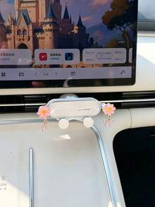 Cute Flower Bow Car Phone Holder, Car Air Vent Navigation Phone Mount, Car Phone Stand, Car Phone Accessories. - A - View 12