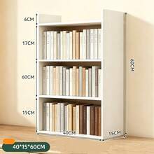 Kệ sách để bàn đơn giản nhiều tầng, giá lưu trữ nhỏ gọn sắp xếp đồ dùng cho gia đình - Nhiều màu - Xem 17